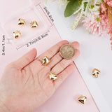 10Pcs Eco-Friendly Rack Plating Brass Pendants, Long-Lasting Plated, Lead Free & Cadmium Free, Heart Charm, Real 18K Gold Plated, 18x15x7mm, Hole: 4.5x3.5mm