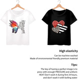 6Pcs 6 Style Heart & Lip with Word/Butterfly/Hand Pet Film with Hot Melt Adhesive Heat Transfer Film, for Garment Accessories, Mixed Color, 1pc/style