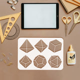 Plastic Hollow Out Drawing Painting Stencils Templates, for Painting on Scrapbook Fabric Tiles Floor Furniture Wood, Mixed Shapes, 29.7x21cm