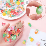 90Pcs 18 Style Resin Cabochons, Mixed Shapes, Mixed Color, 5pcs/style