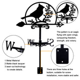Orangutan Iron Wind Direction Indicator, Weathervane for Outdoor Garden Wind Measuring Tool, Bird, 270x358mm