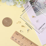 8Pcs 2 Colors 925 Sterling Silver Tube Bails, Loop Bails, Golden & Silver, 10x5x4mm, Hole: 1.8mm and 5.5x4mm, 4Pcs/color