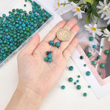 6 Strands 3 Style Synthetic Chrysocolla Beads Strands, Round, 4mm/6mm/8mm, Hole: 0.5~1mm, 2strands/style