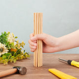 Round Wooden Sticks, Dowel Rods, for Children Toy Building Model Material Supplies, PapayaWhip, 20x0.7x0.3cm
