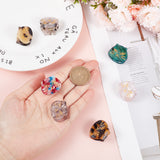 7Pcs 7 Colors Cartoon Mini Cat Cellulose Acetate(Resin) Claw Hair Clips, Small Tortoise Shell Hair Clip for Girls Women, Mixed Color, 20x25.5x18.5mm, 1pc/color
