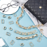 100Pcs 2 Style Plastic Linking Rings, Quick Link Connectors, Mixed Color, 50pcs/style