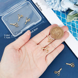 10Pcs Brass Micro Pave Clear Cubic Zirconia Charms, with Jump Rings, Long-Lasting Plated, Scissors, Clear, Real 18K Gold Plated, 15.5x8.5x2mm, Hole: 3.4mm