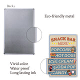 Vintage Metal Iron Tin Sign Poster, Wall Decor for Bars, Restaurants, Cafes Pubs, Food, 300x200x0.5mm, Hole: 5x5mm