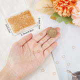 300Pcs Brass Open Jump Rings, Long-Lasting Plated, Round Ring, Real 18K Gold Plated, 21 Gauge, 7x0.7mm, Inner Diameter: 5.6mm