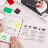 Clear Silicone Stamps, for DIY Scrapbooking, Photo Album Decorative, Cards Making, Number, 160x110x2.5mm