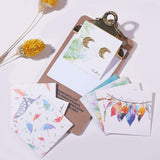 Cardboard Necklace & Earring Display Cards, with Plastic Ear Nuts, Square, Mixed Color, 59~60x59~60x0.5mm