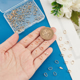 120Pcs Brass Snap on Bails, Melon Seed Buckle Pendant Bails, Light Gold, 7x5x2mm