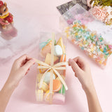 PVC Storage Boxes, Candy Gift Package Supplies, Rectangle, Clear, 10x10x25cm