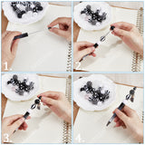 DIY Beadable Pen Making Kit, Including Acrylic Round Beads, Tassel Pendants, Plastic Beadable Pens, Black and White, 126Pcs/bag