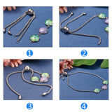 304 Stainless Steel Box Chain Necklace Making, with Slider Stopper Beads and Slider Bracelet/Bolo Bracelets Making, with Box Chains, Stainless Steel Color, 25.6 inch(65cm), 10-5/8 inch(27cm), 4pcs/box