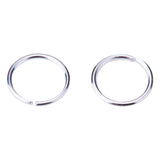 Brass Jump Rings, Open Jump Rings, Silver, 10x1mm, about 8mm inner diameter, about 260pcs/bag