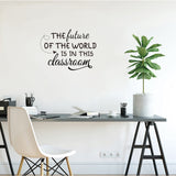 PVC Wall Stickers, for Home Living Room Bedroom Decoration, Rectangle with Word, Black, 290x400mm