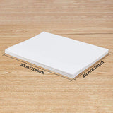 EVA Sheet Foam Paper, with Adhesive Back, Rectangle, White, 30x21x0.1cm