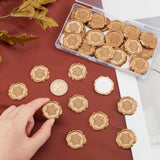 60Pcs Adhesive Wax Seal Stickers, Envelope Seal Decoration, for Craft Scrapbook DIY Gift, Snowflake Pattern, 30mm