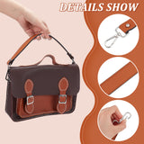 PU Leather Wide Bag Straps, with Zinc Alloy Swivel Clasp, for Bag Replacement Accessories, Camel, 41.4x2.7cm