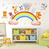 PVC Wall Stickers, Wall Decoration, Rainbow Pattern, 270x840mm