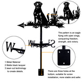 Orangutan Iron Wind Direction Indicator, Weathervane for Outdoor Garden Wind Measuring Tool, Dog, 280x358mm