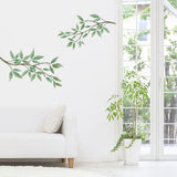 PVC Wall Stickers, Wall Decoration, Leaf Pattern, 980x390mm