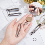 DIY Keychain Making Kit, Including Zinc Alloy Hook Clasps with Jump Ring, Iron Split Key Rings, Gunmetal