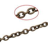 5 Yard Brass Cable Chains Cable Chain Size 2x1.5x0.5mm Antique Bronze Jewelry Making Chain, Antique Bronze, 2.2x1.7x0.3mm