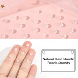 Natural Rose Quartz Beads Strands, Heishi Beads, Flat Round/Disc, 4.5x2.5mm, Hole: 0.8mm, about 160pcs/Strand, 15.7 inch(40cm)