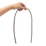 Imitation Leather Bag Handles, for Bag Straps Replacement Accessories, Coconut Brown, 618x18.5x3.5mm, Hole: 2.5mm