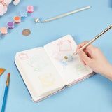 2Pcs Aluminum Slanting Fine Line Paint Pen, Artists Student Sketch Drawing Tools, Drawing Supplies, Light Gold, 20.3x2.3x0.8cm, Hole: 9mm