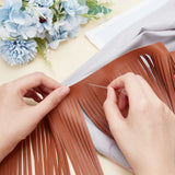 2 Meters PU Imitation Leather Tassels Trimming, for Costume Accessories, Peru, 150x0.5mm