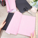 DIY Imitation Leather Fabric, with Paper Back, for Book Binding, Velvet Box Making, Hot Pink, 300x1300mm