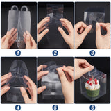 Transparent Plastic Gift Boxes, Rectangle, Clear, 8x8x10cm