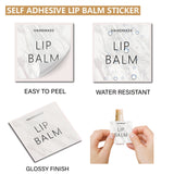 80Pcs 8 Style Custom Lip Balm DIY Label Sticker, Coated Paper Paster, Self-Adhesive Stickers, Square, Marble Pattern, 5x5cm, 10pcs/style