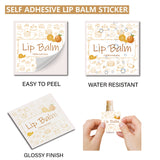 80Pcs 8 Style Custom Lip Balm DIY Label Sticker, Coated Paper Paster, Self-Adhesive Stickers, Square, Mixed Patterns, 5x5cm, 10pcs/style