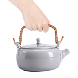 4 Pcs 2 Colors Rattan Metal Teapot Handle, DIY Replacement Kung Fu Teapot Accessories Supplies, Mixed Color, 4pcs/set