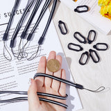 DIY Anti-lost Electronic Stylus & Lighter Pendant Necklace Making Kit, Including Rubber Lanyard Straps, Silicone Pendant, Black, 40Pcs/box