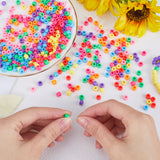 800Pcs 8 Colors Opaque Plastic Beads, Pony Beads, Barrel, Mixed Color, 6x4.5mm, Hole: 2.5mm, 100pcs/color