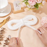 Satin Wedding Dress Back Tie Rope, White, 15~16mm, about 3.83 Yards(3.5m)/Strand