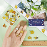 40Pcs 10 Styles Alloy Enamel Pendants, Mixed Shapes, Mixed Color, 12~23x11.5~22.5x1.5~4mm, Hole: 1.25~2.5mm, 4pcs/style