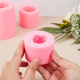 DIY Candle Making Kits, with Silicone Molds, Paraffin Candle Wicks, Hot Pink, about 54pcs/set