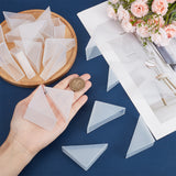 36pcs 6 Styles PP Triangle Corner Protector, Guards Cover Cushion, for Ceramic, Glass, Metal Sheet Transportation Protection, WhiteSmoke, 48~50x48~50x14~39mm, 6pcs/style