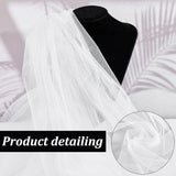 1Sheet Chinlon Tulle, Diamond Mesh, for Wedding Party Decorations, White, 200x160x0.015cm