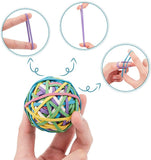 Elastic Rubber Band Ball, Colorful, Ball: 50~60mm, 5pcs/set