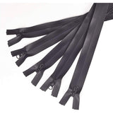 Garment Accessories, Nylon Zipper, Zip-fastener Components, Black, 821x30x2.5mm, 5strands/bag