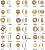 Tibetan Style Alloy Spacer Beads, Mixed Shapes, Antique Golden, 16.5x10.8x3cm