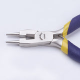 45# Carbon Steel Round Nose Pliers, Wire Cutter, Hand Tools, Ferronickel, Stainless Steel Color, 8.2x4.4x0.8cm