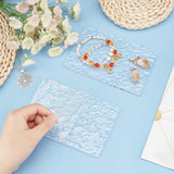 Bumpy Acrylic Boards, Water Ripple Display Pedestals for Jewelry, Photo Props, Clear, Rectangle, 15.1x10x0.45cm